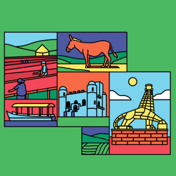 Illustrated scenes of Yirgacheffe by Thomas Howes
