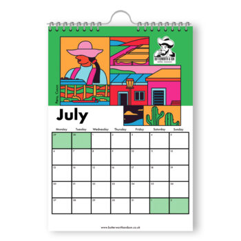 July 2026 Calendar. Artwork by Thomas Howes