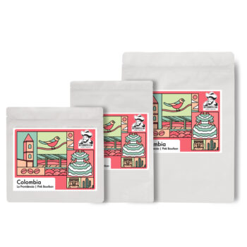250g, 500g and 1kg bag of Colombia La Providencia Pink Bourbon